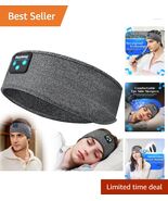 Versatile Bluetooth Sleep Headband – Music, Sleep & Comfort in Dark Gray Style
