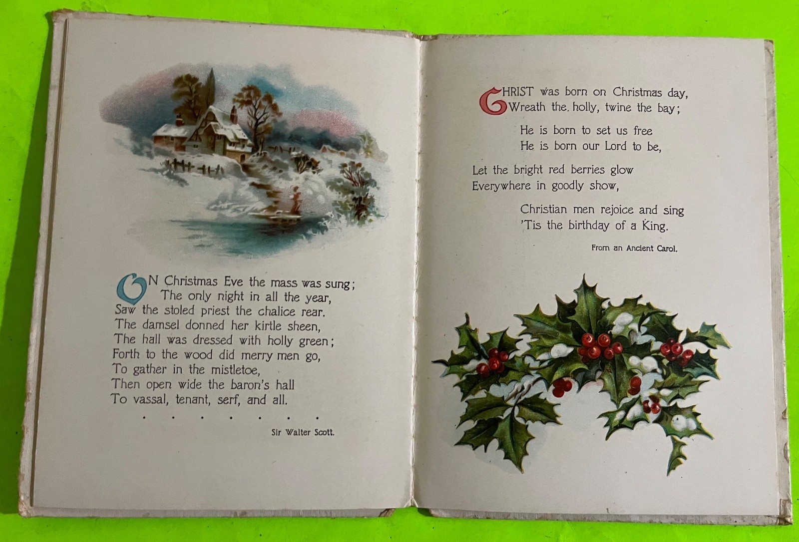 Vtg The Gladdest Christmas (Christmas verse collection) Herrick et al (HC 1911 ) Item image 6