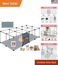 Versatile Indoor-Outdoor Pet Playpen: 20 Panels for Guinea Pigs &amp; Bunnies - $910.96 MXN