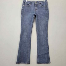 Nine West Jeans Women Size 8 Blue Bootcut Stretch Classic Midrise West End Fit - £10.16 GBP