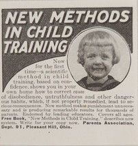 1924 Print Ad New Methods in Child Training Parrents Assoc. Pleasant Hill,Ohio - £5.88 GBP