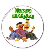 1 HAPPY BIRTHDAY FROM BERT &amp; ERNIE ON SESAME STREET 3&quot; SAFETY Pinback Bu... - $12.61 CAD