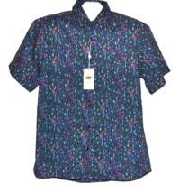 Bertigo Multicolor Colorblock Cotton Stylish Men&#39;s Shirt Size XL/5 - £59.42 GBP