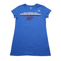 Adidas Shirt Womens M Blue Round Neck Short Sleeve Oklahoma City Thunder... - $15.72