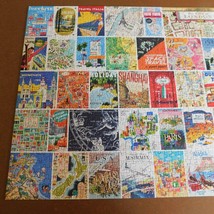 Vintage Atlas 1000 Piece Jigsaw Puzzle Illustrated World Maps Re-Marks C... - $9.75