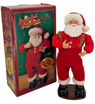 Christmas Holiday Jingle Bell Rock Santa Dancing Musical Figure Vtg Bobby Helms - £51.91 GBP