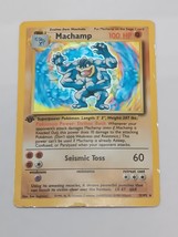 Machamp - 8/102 - 1st Edition Holo Rare Pokemon Card base set HP - £7.43 GBP