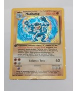 Machamp - 8/102 - 1st Edition Holo Rare Pokemon Card base set HP - £7.44 GBP