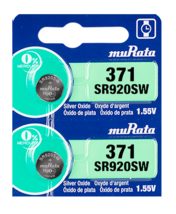 Murata 371 (SR920SW) Silver Oxide Watch Battery (2 Count) - Replaces Son... - $5.16