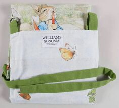 William Sonoma Peter Rabbit Adukt Apron Multicolor Birds Rabbit Carrot L... - $717.67 MXN