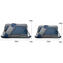 Men Crossbody Bag Two Size Waterproof Solid Male Phone Wallet Handbag Messenger - £36.45 GBP+