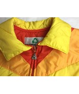 Vtg 80s Pacific Trail Poly Vest puffer Yellow Red Good Condition XS - $67.87 CAD