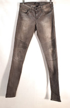 Flying Monkey Womens Jeans Skinny Moto Grey 27 USA - $39.60