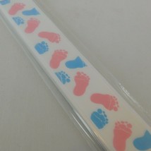 Memory Book Ribbon Baby Feet Offray Peel Stick Acid-Free Scrapbooking Bl... - £4.70 GBP