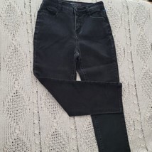 Style &amp; Co Petite Jeans Womens Size 6P Tummy Control Black Denim Stretch... - £7.75 GBP