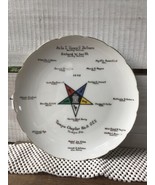 1948 Tampa FL Masonic Eastern Star Plate 7 3/4&quot; Tampa Chapter No.11 O.E.... - $652.29 MXN