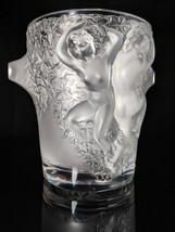 Lalique Ganymede Nudes French Frosted Crystal Vase Champagne Bucket Ice Cooler - £2,358.10 GBP