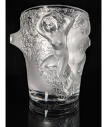 LALIQUE GANYMEDE NUDES FRENCH FROSTED CRYSTAL VASE CHAMPAGNE BUCKET ICE ... - £2,319.82 GBP