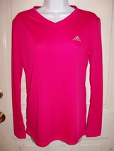 Adidas Climalite Pink Long Sleeve Shirt Size S Women&#39;s Nwot - £16.67 GBP