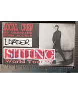 STING / THE POLICE - VINTAGE ORIGINAL 11/05/91 CONCERT CLOTH TOUR BACKST... - €8,55 EUR