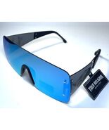 NEW TRUE RELIGION Black Blue Mirror Lens TRM1870X Sunglasses + Case - $45.99