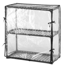 3-Tier Wire Shelving Rack with Cover - Durable &amp; Versatile Storage - $60.99