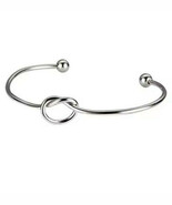 Vintage pewter knot braid bracelet - €8,65 EUR