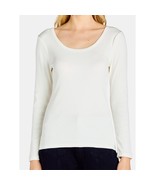 Time and Tru Women’s Long Sleeve Rib Scoop T-Shirt in size M (8–10) - $147.26 MXN