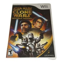 Star Wars The Clone Wars Republic Heroes Nintendo Wii, 2009 Video Game - £8.86 GBP