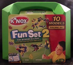 NEW KNEX K&#39;nex Fun Set 2 for Beginner Builders Builds 10 Models - £9.22 GBP