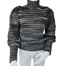 Veronica Beard Alston Sweater Womens S Alpaca Blend Brown Marl Balloon S... - $88.18