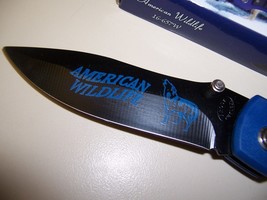 FROST AMERICAN WILDLIFE TACTICAL KNIFE #16-657W BLACK BLADE 4.5 INCH NIB - $9.09