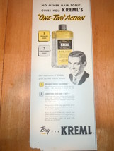 Vintage Kreml Hair Tonic Magazine Advertisement 1952 - €4,36 EUR