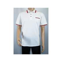 Men Sports Shirt DE-NIKO Short Sleeves Cotton Fashion Polo Shirt DBK113 White image 8