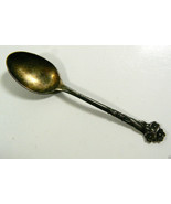 Vintage Sterling Silver Reed &amp; Barton Flower small coffee tea spoon gold... - £32.40 GBP
