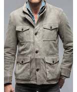 Men&#39;s Full Size Multi-Pocket Long Sleeve Jacket Plus Size - $63.49