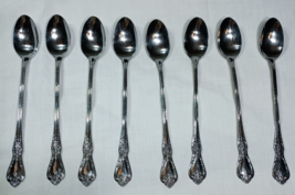 Set of 8 Oneida Distinction Deluxe Stainless HH Kennett Square Ice Tea Spoons - $24.49