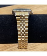 Swanson Miyota Men&#39;s Gold Tone Watch Fashion Jewelry Date Estate Find KG - £23.23 GBP