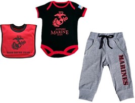 Officially Licensed 3-Piece Baby Marines Set - For Tomorrow&#39;s Heroes Today! - £39.48 GBP