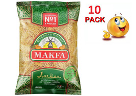 10 PACK x 450G LAGMAN Halal Pasta &amp; Noodles Durum Wheat Makfa МАКФА Russ... - $26.72