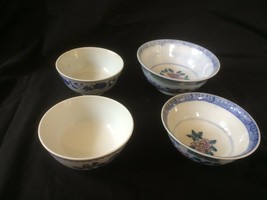 4 x vintage chinese porcelain bowl . Marked Bottom - $45.00