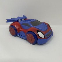 Spiderman Marvels Hasbro Web-Crawler Car Blue Red Spidey Vehicle 2021 - $10.37