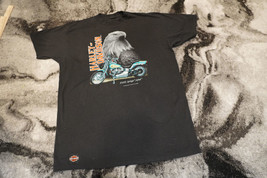 3D Emblem Harley-Davidson Men’s Vintage Black T-Shirt Softtail 91/94 Daytona 2XL - £116.80 GBP