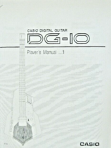 Casio DG-10 Digital Guitar Synthesizer User&#39;s Operating Owner&#39;s Manual B... - $15.99