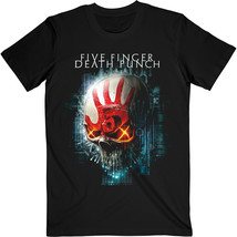 Five Finger Death Punch Interface Skull Official Tee T-Shirt Mens Unisex - £25.57 GBP