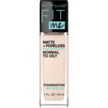 Maybelline Fit Me Matte + Poreless Liquid Foundation Fair Ivory, 1 fl. oz.. - £20.56 GBP