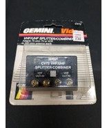New Old Stock Gemini VHF UHF Signal Splitter Combiner TV VCR Electronics - $180.37 MXN