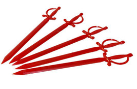 Vintage Braniff International Airways Red Sword Swizzle Sticks Set Of 5 - £7.55 GBP