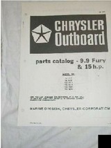 Chrysler Outboard Parts Catalog 9.9 HP Fury &amp; 15 HP - £8.55 GBP