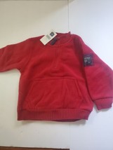 Vtg Nwt Baby Gap Fleece Pull Over Jacket  Shirt New Vintage Stock Red 2xl 2t - £23.42 GBP